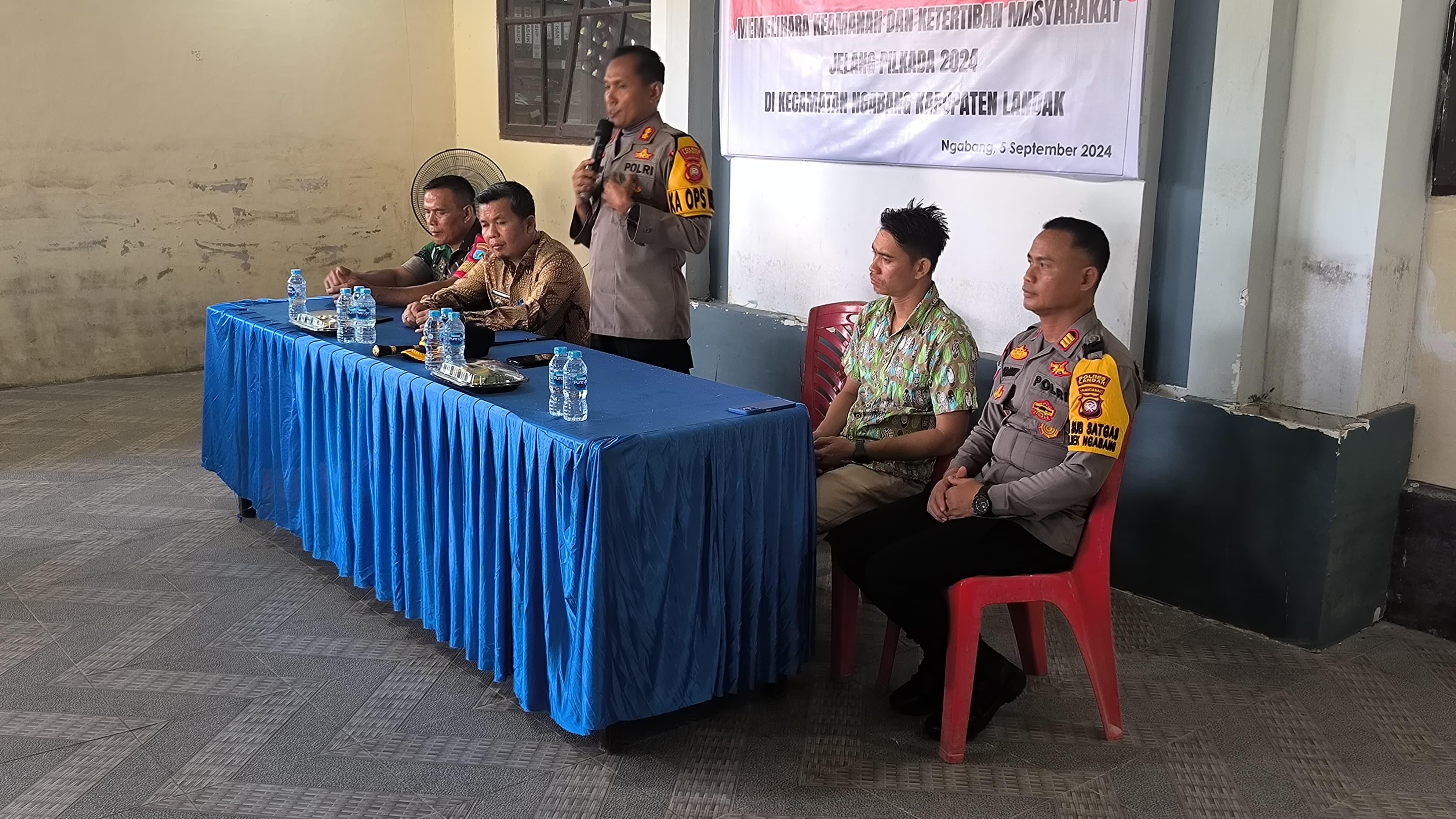 Dua Polsek Jajaran Polres Landak Laksanakan Cooling System jelang Pilkada 2024