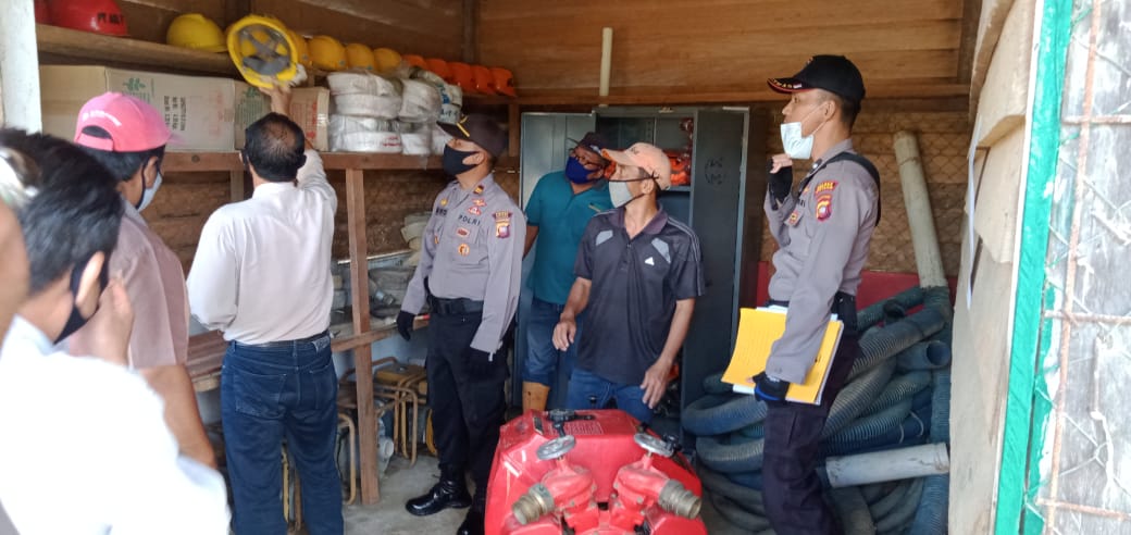 Polsek Kelam Sintang Tinjau Kesiapan Perusahaan PT ASL Menghadapi Karhutla