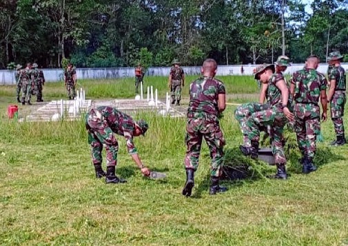 Peringati 10 Tahun Yonif RK 644/WLS Gelar Karya Bhakti