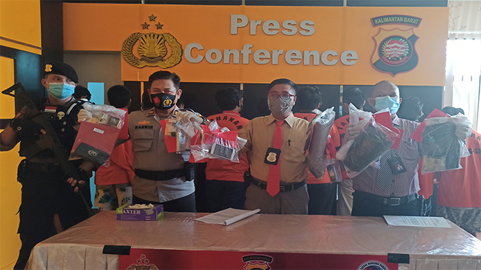 Selama Oktober, Satresnarkoba Polres Singkawang Jerat 11 Tersangka Pengedar Narkoba
