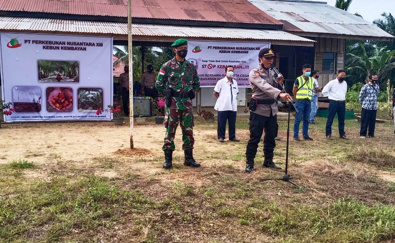 Polsek Kembayan Motori Apel Bersama untuk Antisipasi Karhutla, Libatkan Semua Elemen Masyarakat