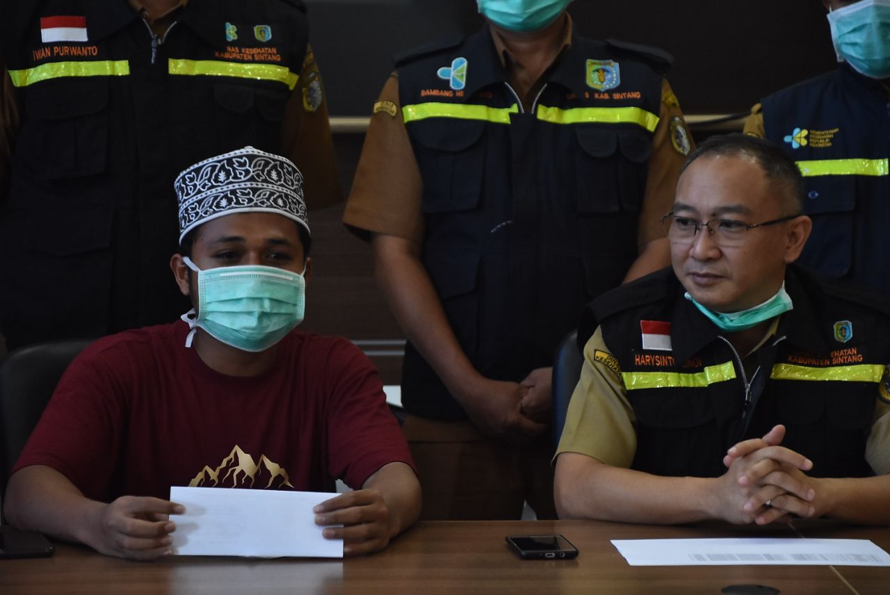 Kabar Gembira, Pemuda Asal Sintang Ini Dinyatakan Sembuh dari Covid-19 Hasil Swab Test