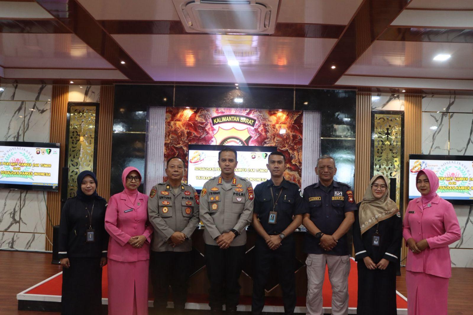 Polresta Pontianak Bersama Yayasan Kanker Indonesia Gelar Sosialisasi Pencegahan Kanker dan Tumor - Tribunpontianak.co.id