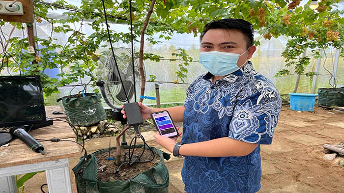 Prodi Rekayasa Sistem Komputer Untan Kembangkan Teknologi Internet Of Things untuk Budidaya Tanaman