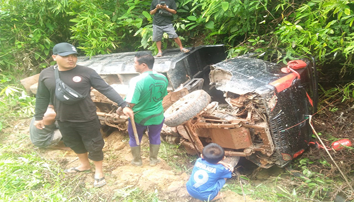 Tanjakan Maut Semangket di Desa Sungai Keli, Belum Sebulan Terjadi 3 Kali Kecelakaan