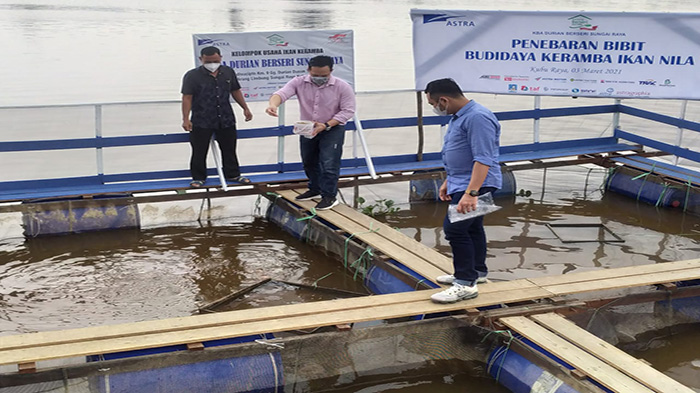 Astra Resmikan KBA Durian Berseri Sungai Raya, Tabur Bibit Budidaya Keramba Iklan Nila - kliliokliokliokl.jpg
