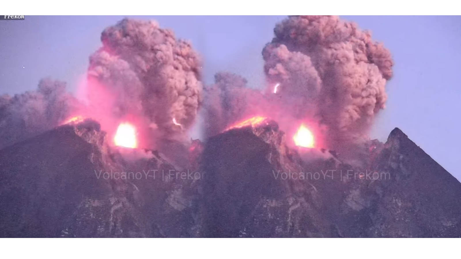 Video Gunung Merapi Meletus Kamis 13 Februari 2020
