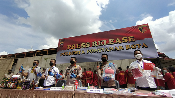 Sepanjang Tahun 2021, Polresta Pontianak Tangani 1.113 Kasus