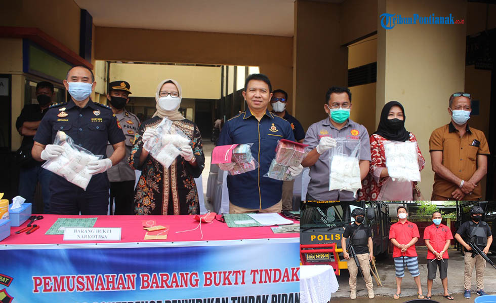 Polda Kalbar Musnahkan 3,3 Kilogram Sabu dan Sita Rp 1 Miliar Hasil Jual Beli Narkoba