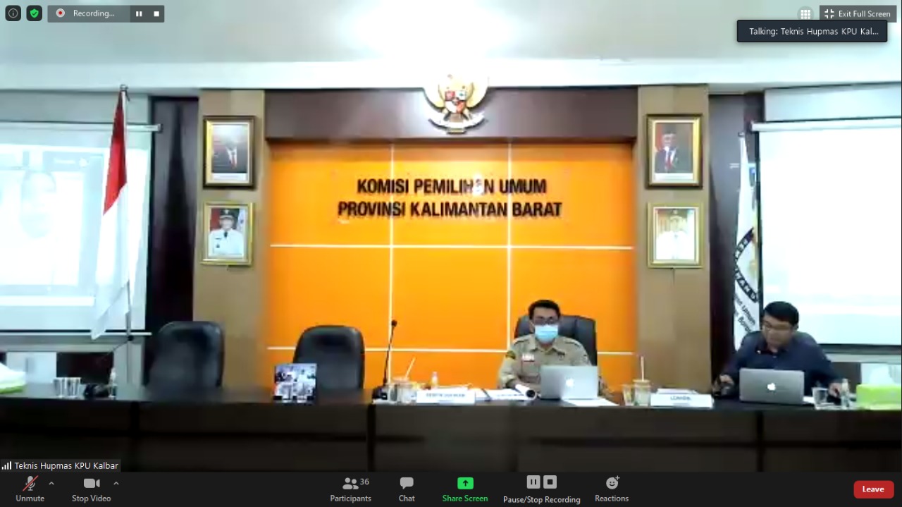 KPU Kalbar Harap Pencegahan dan Protokol Covid 19 Benar-benar Dilaksanakan di Pilkada 2020