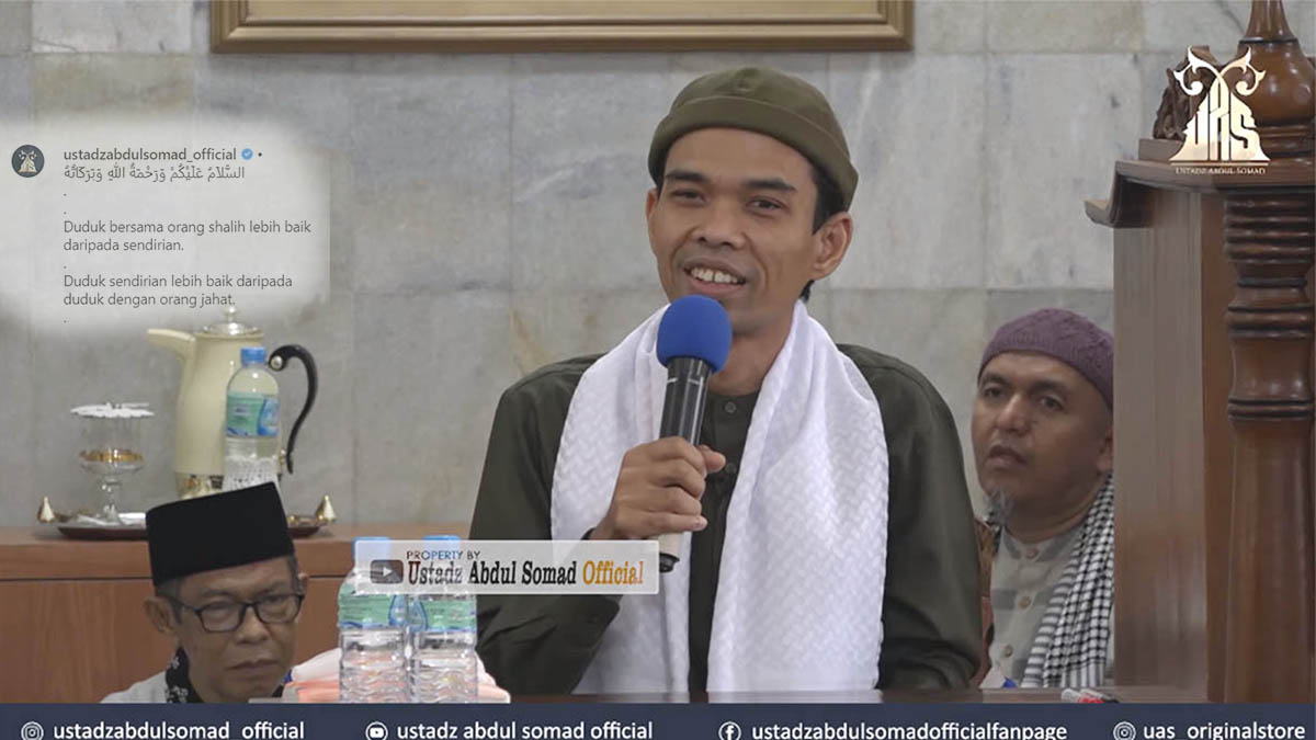 Kumpulan Kata Mutiara (Quotes) Ustadz Abdul Somad untuk Update Status di WA, Instagram dan Facebook