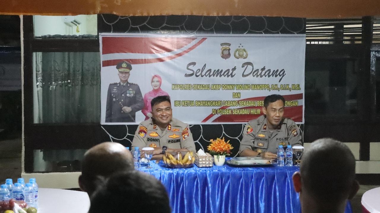 Kapolres Sekadau AKBP Donny Kunjungan Kerja ke Polsek Nanga Taman, Nanga Mahap dan Sekadau Hilir