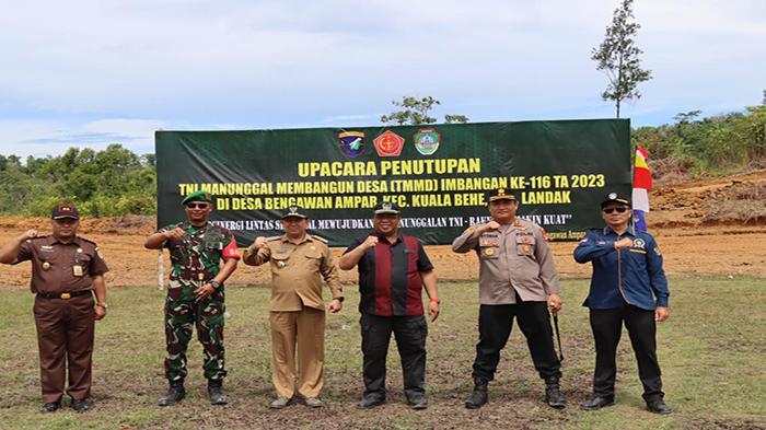 Program Karya Bhakti,TMMD Imbangan ke-116 Sepanjang 5,7 KM Jalan di Kecamatan Kuala Behe Dibangun