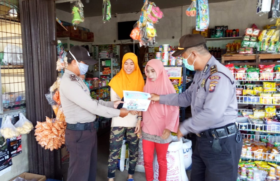 Hambat Penyebaran Covid-19, Polsek Sungai Kakap Gencar Sosialisakan Larangan Mudik