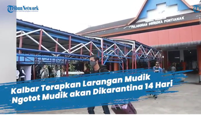 Larangan Mudik Hari Pertama di Pontianak Kalbar, Petugas Langsung Test Swab Pengendara yang Melintas