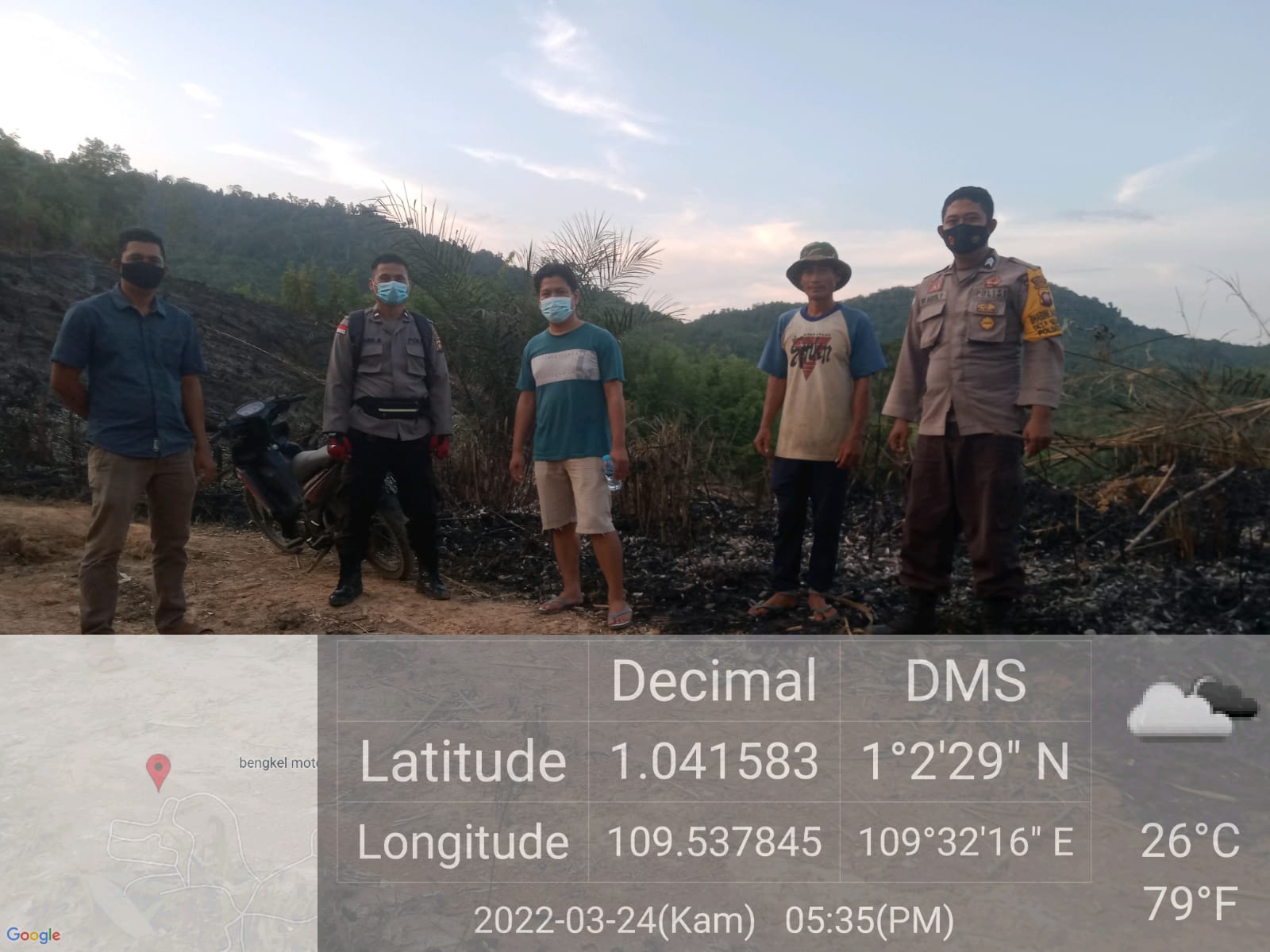 Personel Polsek Ledo Cek Hotspot di Wilayah Hukum yang Terpantau Diaplikasi Lancang Kuning