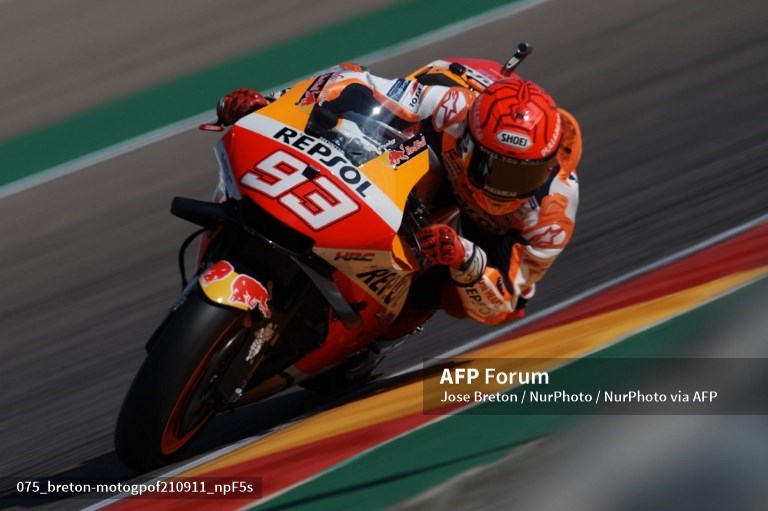 LIVE MotoGP Aragon 2021 Trans7 Sedang Berlangsung Sekarang, Marc Marquez Berjibaku