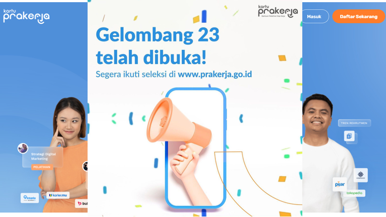 Jadwal Penutupan Daftar Gelombang 23 Prakerja Kapan ? Berikut Perkiraanya