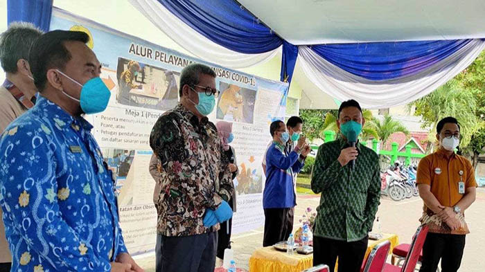 BPJS Kesehatan Pontianak Dukung Simulasi Vaksinasi Covid-19 di Puskesmas Kampung Bali