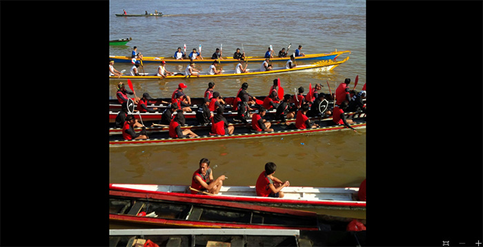 82 Tim se Kalbar Meriahkan Lomba Sampan Bidar Desa Sungai Ringin