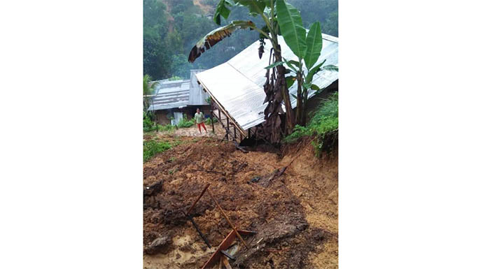 Berikut Data Rumah Diterjang Longsor Sidding Bengkayang