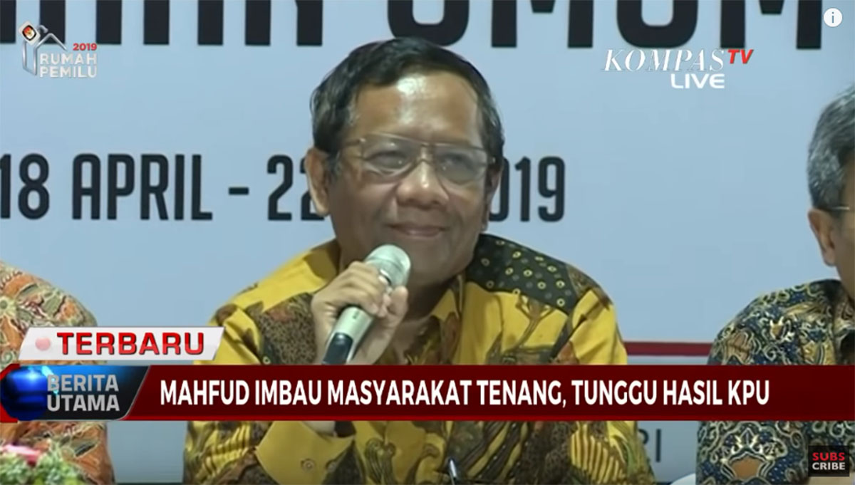 Mahfud MD Sebut Prabowo Menang Pilpres 2019 di Provinsi yang Dulu Dianggap Garis Keras