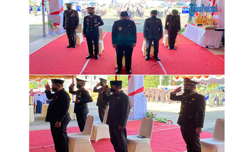 Polres Kayong Utara Ikuti Upacara Puncak Hari Bhayangkara ke-76 Secara Virtual