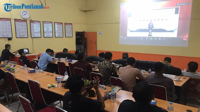 Hadiri Secara Virtual Peluncuran Tahapan Pemilu 2024, Ketua KPU Sambas Sebut Siap Lakukan Tupoksi