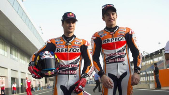 Marquez dan Pedrosa Uji Mesin Baru