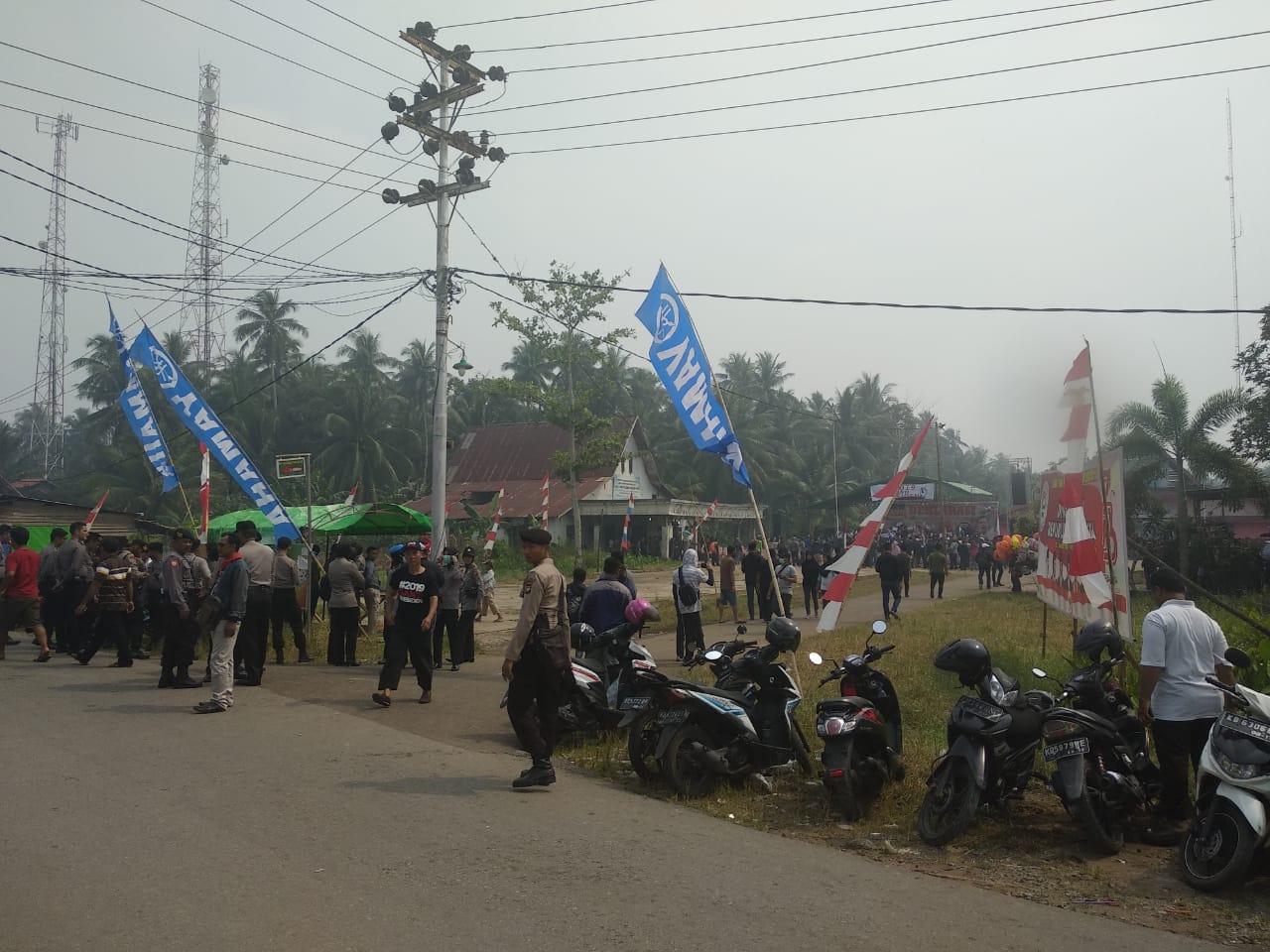 Massa Mulai Padati Tempat Deklarasi #2019GantiPresiden di Punggur