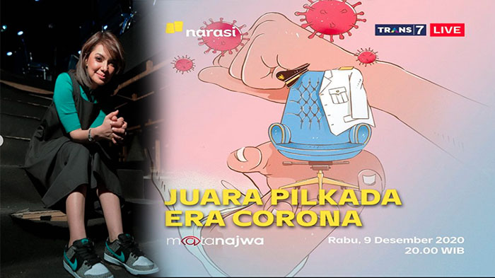 MATA Najwa Hari Ini di Trans7 Live 9 Desember 2020, Info Publik Pilkada 2020 Dikupas Najwa Shihab?