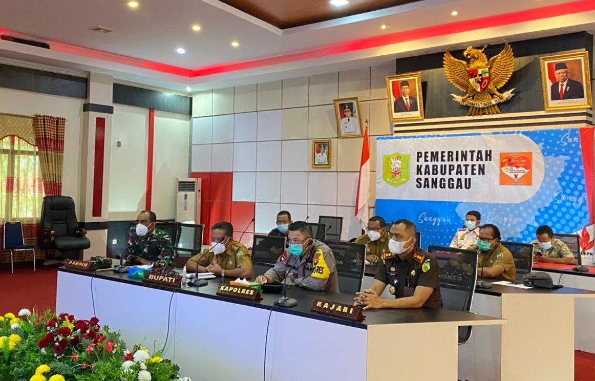 Zoom Meeting Mendagri Tentang Protokol Kesehatan di Sanggau, Hasil Swab Negatif Bisa Jadi Positif