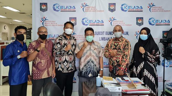 TP3D Melawi Konsultasikan Perda Perubahan PDAM Pada Kemendagri