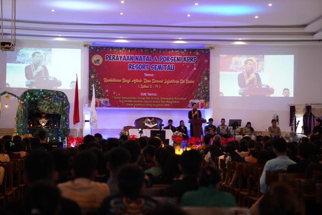 Hadiri Natal KPRP, Bupati Kapuas Hulu Ingatkan Anak Muda di Suhaid Hindari Pergaulan Bebas