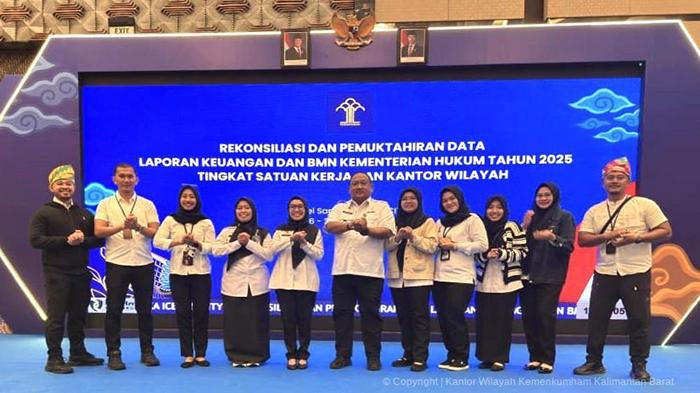 Hari Ketiga Rekonsiliasi LK dan BMN 2025, Kanwil Kemenkum Kalbar Fokus Finalisasi dan Validasi Data