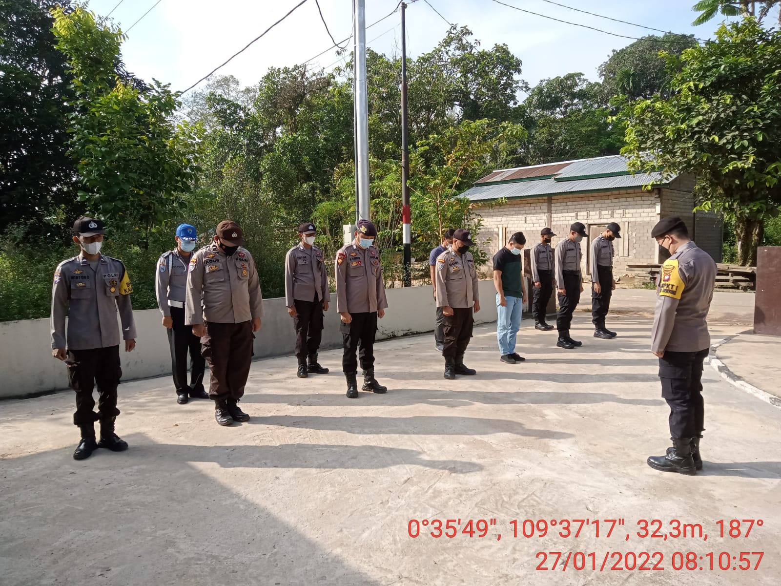 Pimpin Pelaksanaan Apel Pagi di Depan Mako, Ini yang Disampaikan Kanit Samapta pada Personel