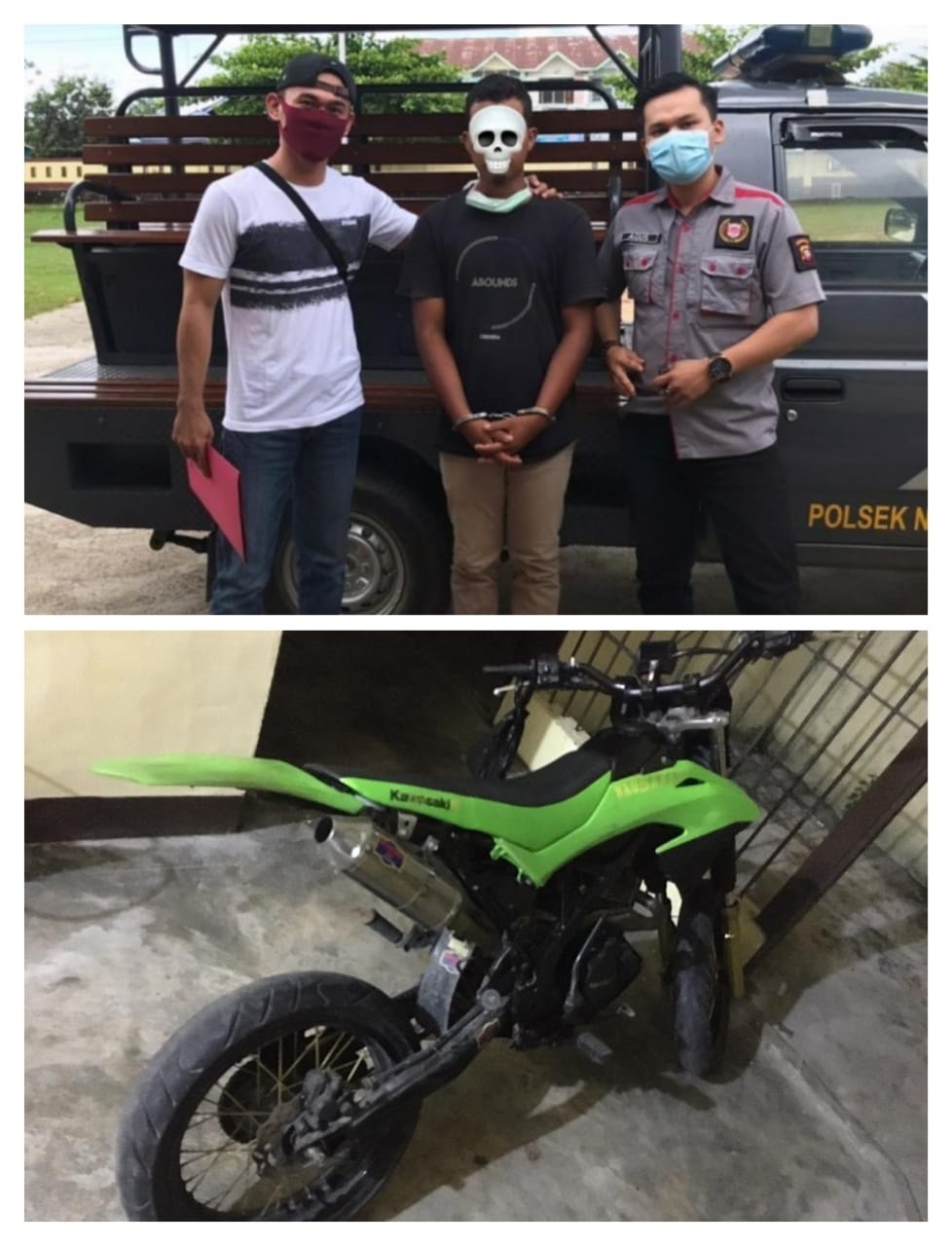 Sempat Kabur ke Sintang, Pelaku Curanmor Berhasil Diamankan Polsek Nanga Pinoh