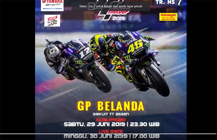 Link Live Streaming Trans7 MotoGP Belanda-Mampukah Quartararo Bertahan dari 'Serangan' Marc Marquez