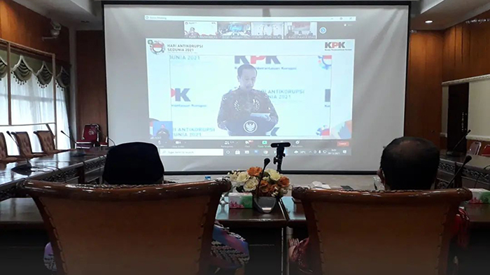 Wabup Mempawah Muhammad Pagi Ikuti Peringatan Hakordia Tahun 2021 Secara Virtual