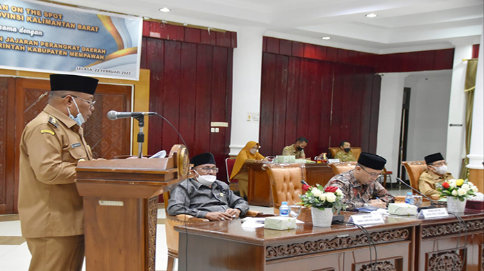 Wabup Muhammad Pagi Hadiri On The Spot Komisi I DPRD Provinsi Kalbar di Mempawah