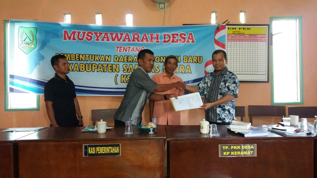 6 Kecamatan Dukung Pembentukan Kabupaten Sambas Utara