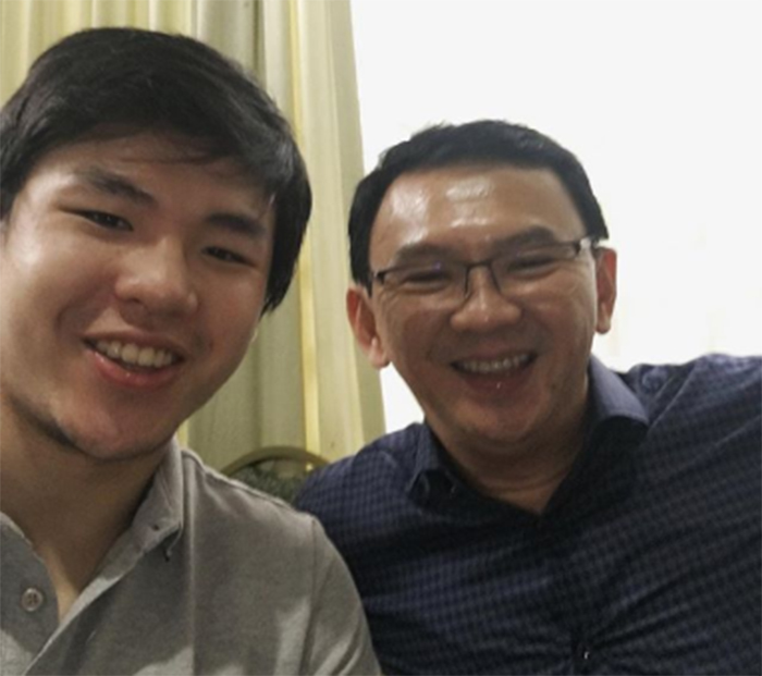 Nicholas Sean Posting Dirinya dan Ahok Ber-Wefie, Tulis Kata Mengharukan