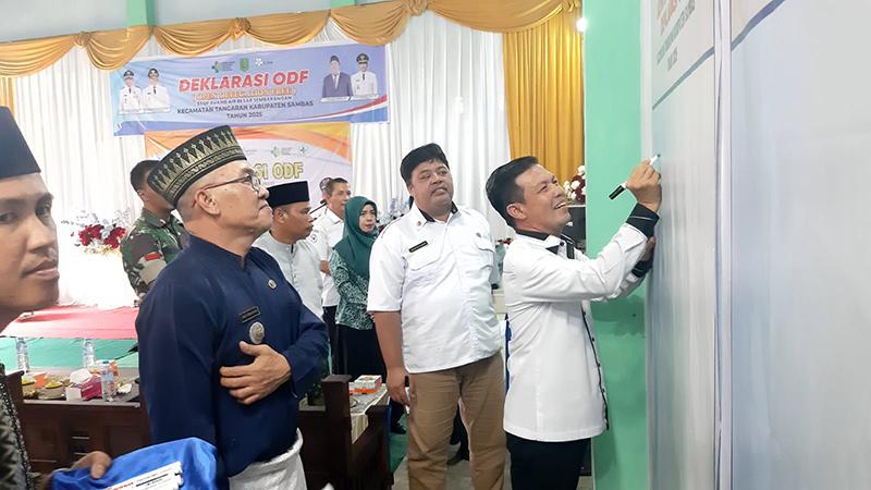 Tangaran Susul Deklarasi ODF, Ketua DPRD Sambas Puji Komitmen Masyarakat