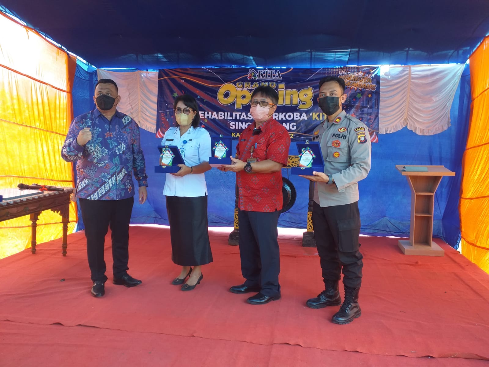 Kapolsek Hadiri Grand Opening Pantim Rehabilitasi Narkoba KITA Singkawang