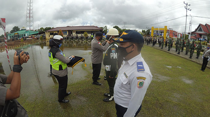 Apel Gelar Pasukan Ops Patuh Kapuas Polres Kapuas Hulu, 8 Prioritas Pelanggaran akan Ditindak