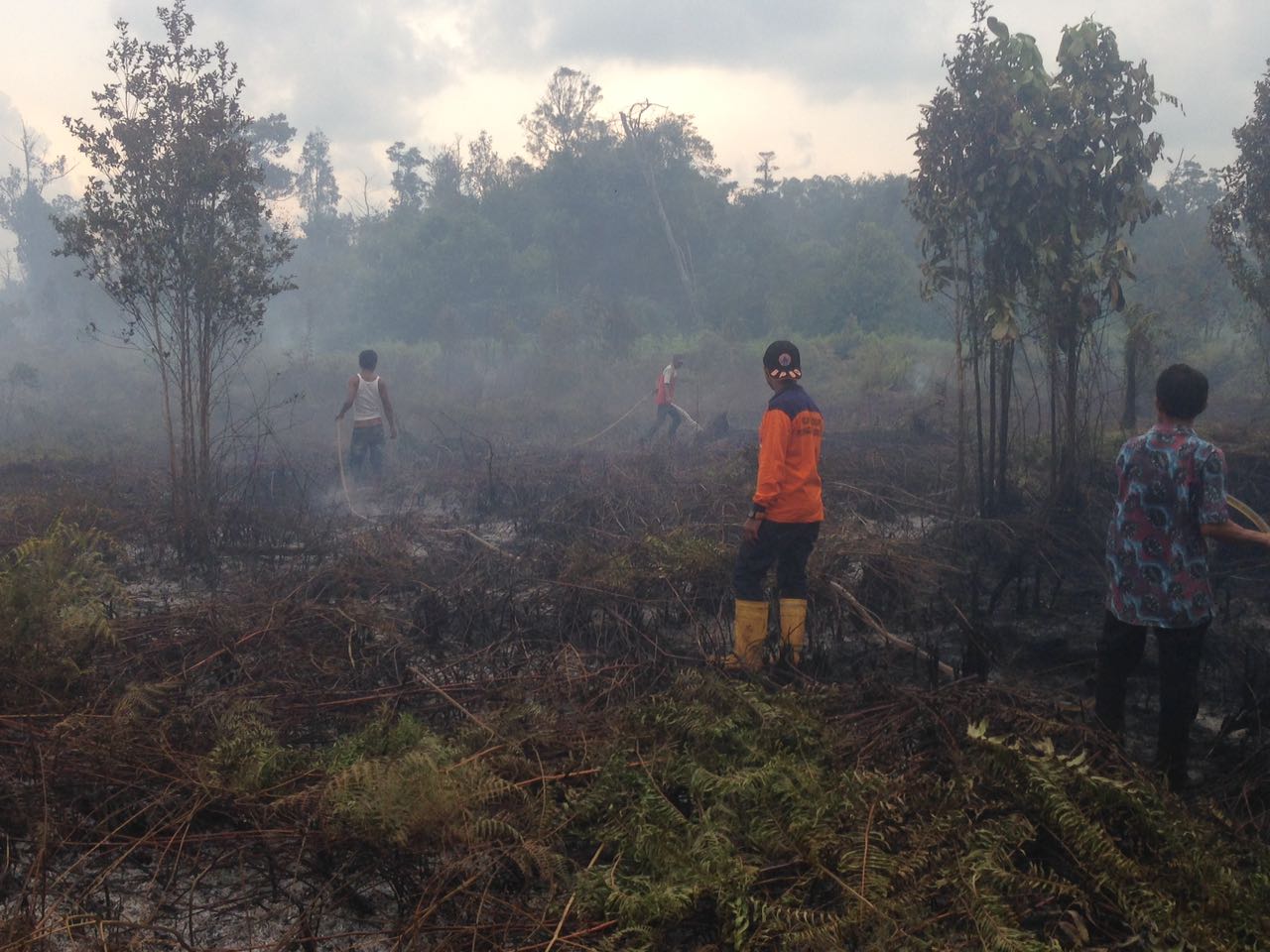 Antisipasi Terbakarnya Lahan, BPBD Siagakan Satu Unit Pemadam Api Portable