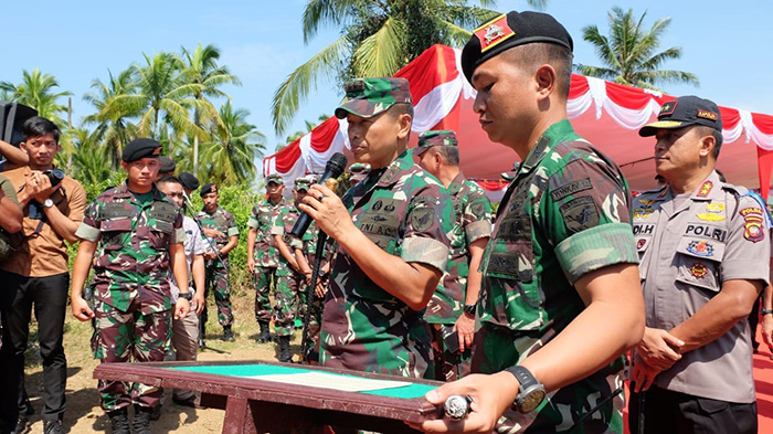 Pangdam Resmikan Lapangan Tembak Pistol Yonkav 12/BC