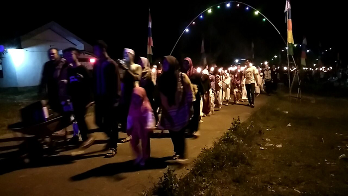 Kemeriahaan Masyarakat Saat Ikuti Pawai Taaruf Sambut Tahun Baru Islam di Sekadau