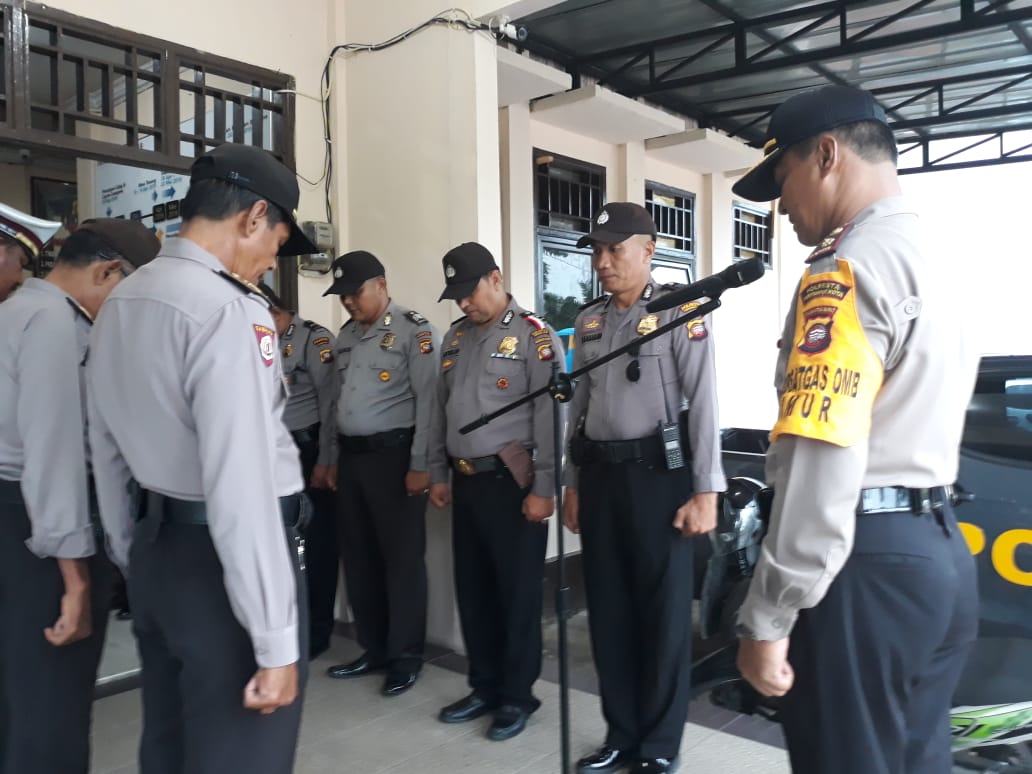Kapolsek Pontianak Timur Pimpin Apel Operasi Mantap Brata 2018