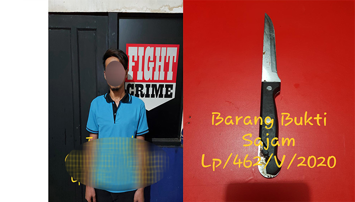 Kesal Ditertawakan Karena Persoalan Handphone, Pemuda di Pontianak Ini Nekat Tikam Teman Sendiri